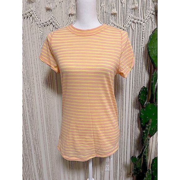 š NWTĀ Free People We The Free StripedāTeeāSizeāL - Picture 2 of 8